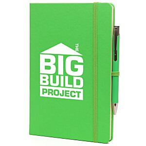 Additional Image 13 - a green notebook with white text