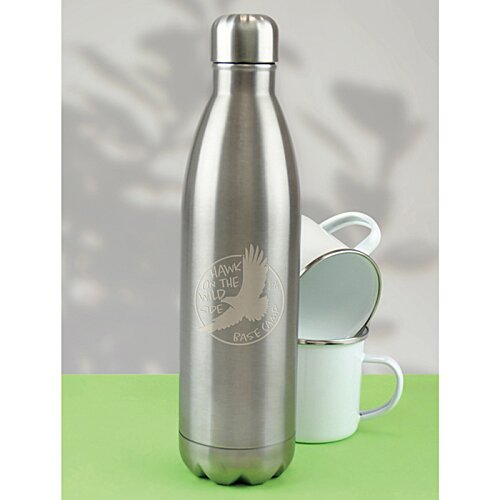Additional Image 2 - a silver bottle next to a white cup
