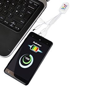 Additional Image 1 - a cellphone charging on a laptop