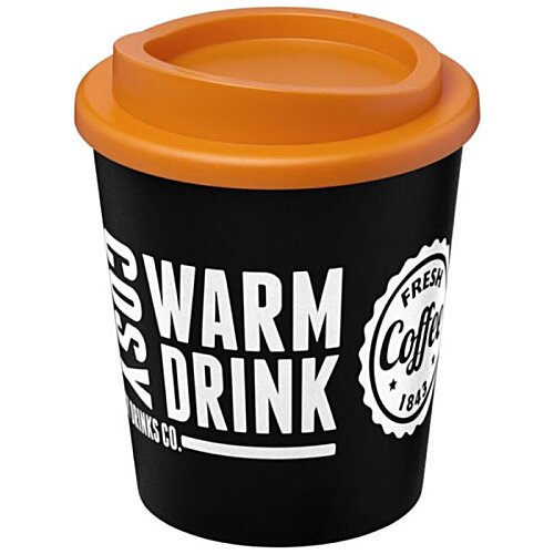 Additional Image 4 - a black and orange coffee cup