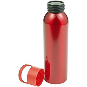 Additional Image 1 - a red water bottle with a black lid
