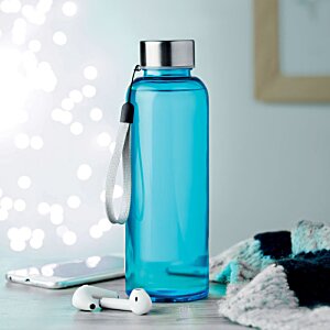 Additional Image 1 - a blue water bottle on a table
