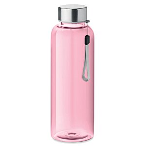 Additional Image 2 - a pink water bottle with a silver lid