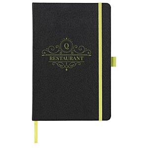 Additional Image 2 - a black notebook with yellow band