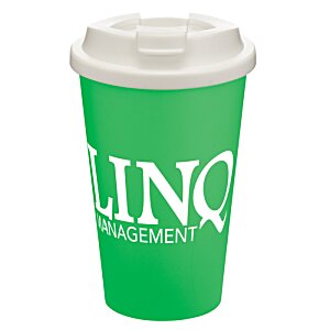 Additional Image 1 - a green coffee cup with white text