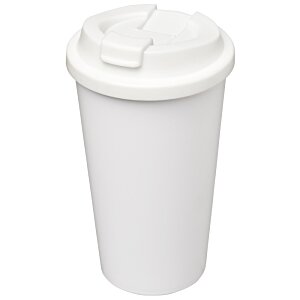Additional Image 4 - a white coffee cup with a white lid