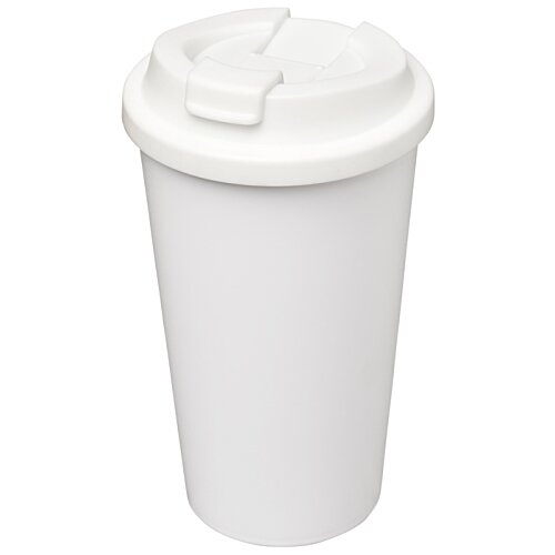 Additional Image 4 - a white coffee cup with a white lid