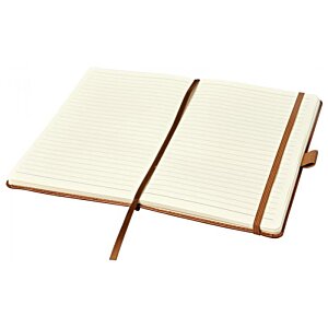 Additional Image 2 - a white notebook with brown band