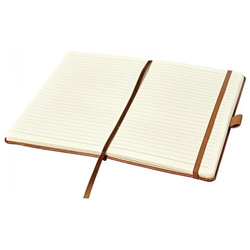 Additional Image 2 - a white notebook with brown band