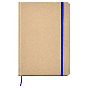 Additional Image 4 - a brown notebook with blue band