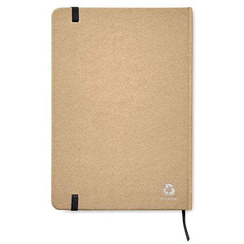 Additional Image 3 - a brown notebook with black corners