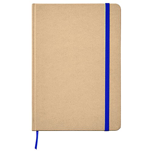 Additional Image 4 - a brown notebook with blue band