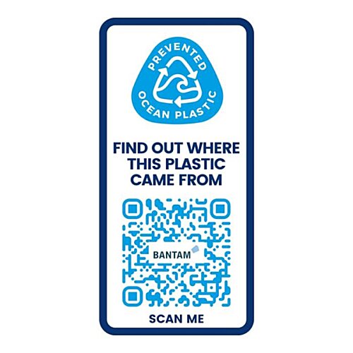Additional Image 1 - a white rectangular sign with blue text