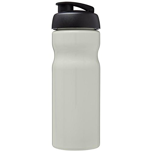 Additional Image 2 - a white water bottle with a black lid