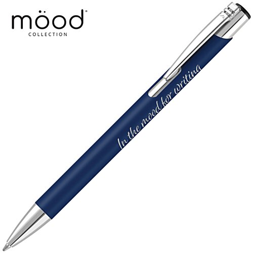 Additional Image 2 - a blue pen with a silver cap