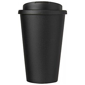 Additional Image 1 - a black plastic cup with a lid