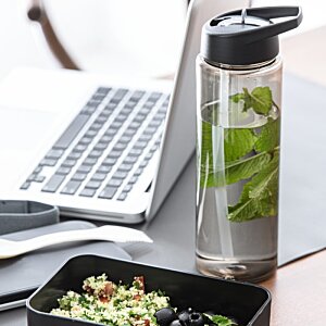 Additional Image 1 - a bottle of water next to a laptop