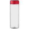 View Image 2 of 4 of Vibe Sports Bottle - Clear - Flat Lid