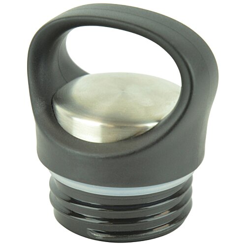 Additional Image 2 - a black and silver water bottle