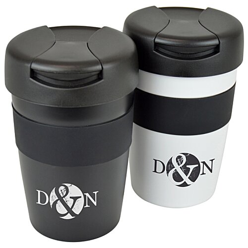 Additional Image 3 - two black and white coffee cups