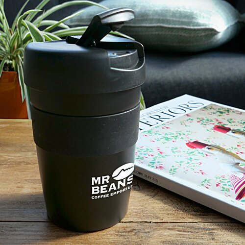 Additional Image 4 - a black cup on a table