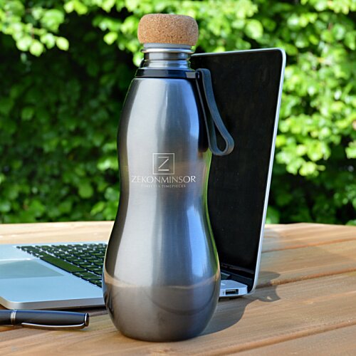 Additional Image 2 - a silver bottle on a table