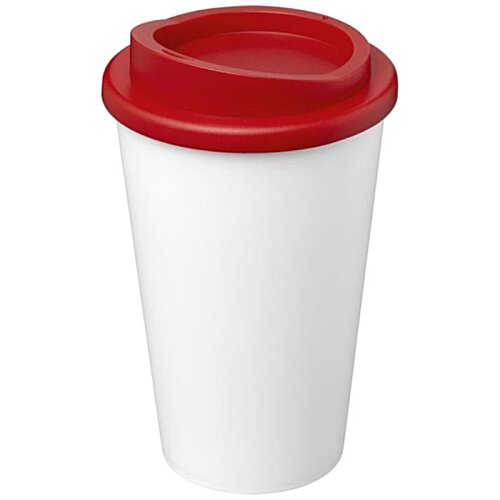 Additional Image 17 - a white and red coffee cup with a red lid