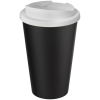 Additional Thumbnail Image 6 - a black coffee cup with a white lid