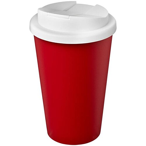Additional Image 8 - a red coffee cup with a white lid