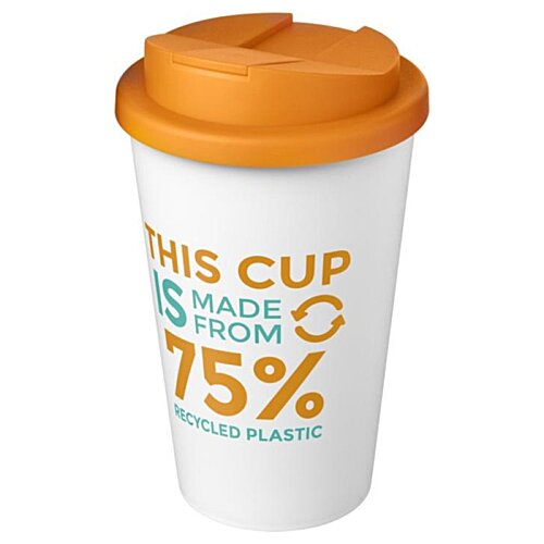Additional Image 39 - a white coffee cup with orange lid