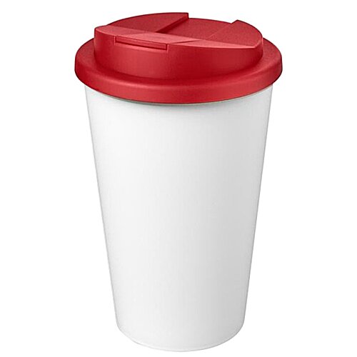 Additional Image 4 - a white cup with a red lid
