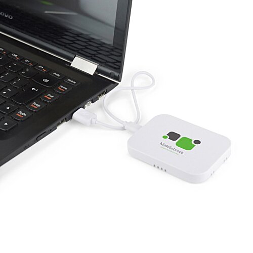 Additional Image 3 - a white computer mouse connected to a laptop