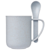 View Image 3 of 4 of SUSP Wheat Straw Mug with Spoon