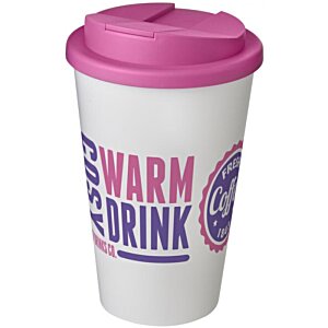 Additional Image 2 - a white cup with a pink lid