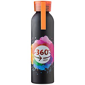 Additional Image 3 - a black bottle with orange cap