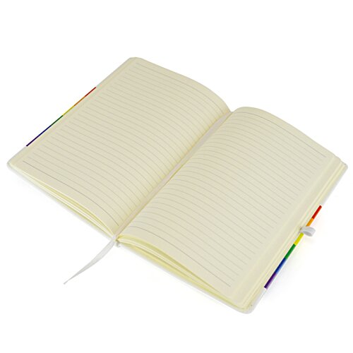 Additional Image 2 - a white notebook with a colorful pen