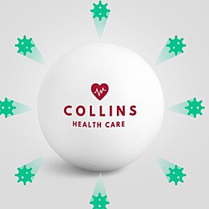 Additional Image 1 - a white ball with red text