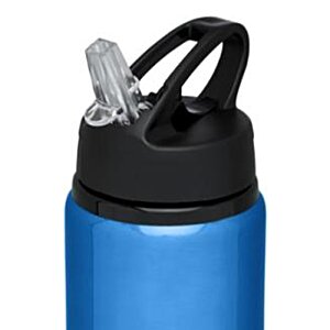 Additional Image 3 - a blue water bottle with a black lid