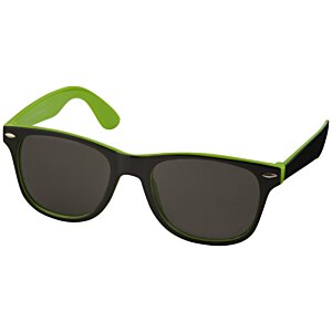 Additional Image 2 - a pair of sunglasses with green lenses