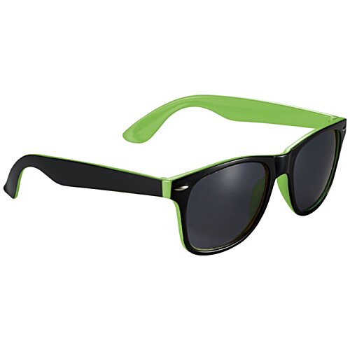 Additional Image 3 - a pair of sunglasses with green lenses