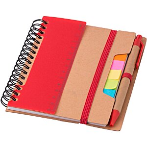 Additional Image 1 - a spiral notebook with a red cover