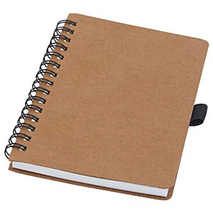 Additional Image 1 - a brown notebook with a black pen