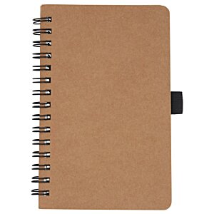 Additional Image 2 - a brown notebook with a black handle