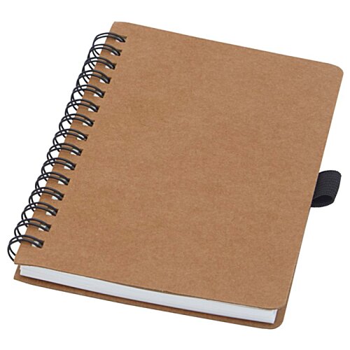 Additional Image 1 - a brown notebook with a black pen