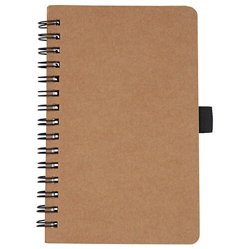 Additional Image 2 - a brown notebook with a black handle