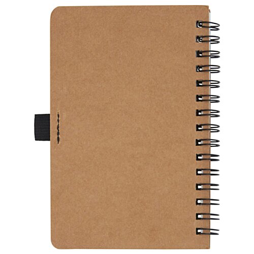 Additional Image 3 - a brown notebook with a black clip