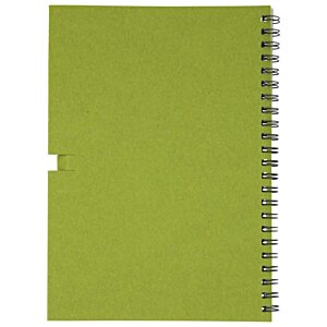 Additional Image 1 - a green notebook with a spiral bound