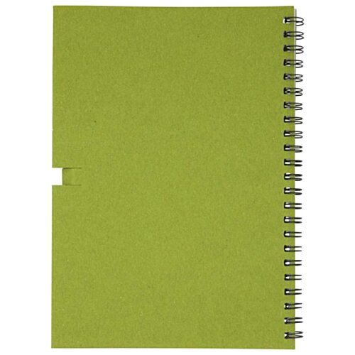 Additional Image 1 - a green notebook with a spiral bound