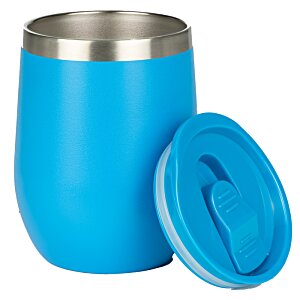 Additional Image 7 - a blue and silver cup with a lid