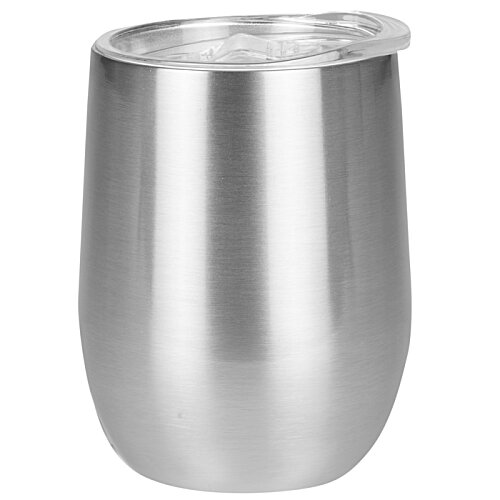 Additional Image 2 - a silver cup with a white background